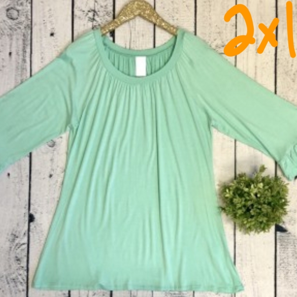 NIB Plus Size Mint Tunic 2XL